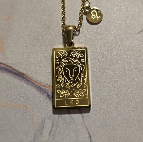 LEO Zodiac & Constellation Stainless Steel Pendant Necklace - Picture 3 of 7